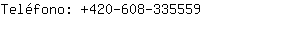 Teléfono: 420-608-33....