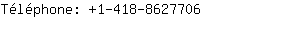 Téléphone: 1-418-862....
