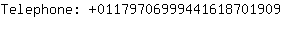 Telephone: 0117970699944161870....