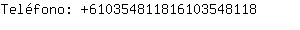Telfono: 61035481181610354....