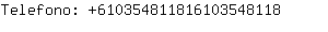 Telefono: 61035481181610354....