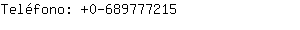 Teléfono: 0-68977....