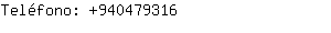 Teléfono: 94047....