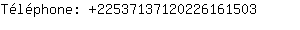 Téléphone: 2253713712022616....