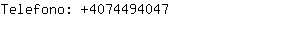 Telefono: 407449....
