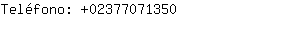 Teléfono: 0237707....