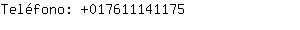 Telfono: 01761114....