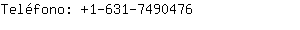 Teléfono: 1-631-749....
