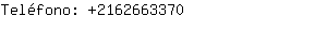 Teléfono: 216266....
