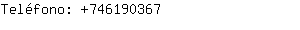 Teléfono: 74619....