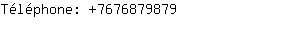Téléphone: 767687....