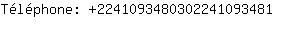 Tlphone: 224109348030224109....