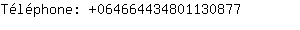 Tlphone: 06466443480113....
