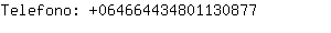 Telefono: 06466443480113....
