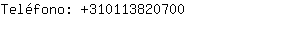 Teléfono: 31011382....