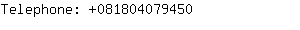 Telephone: 08180407....