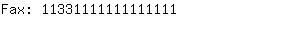 Fax: 1133111111111....