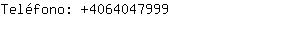 Teléfono: 406404....