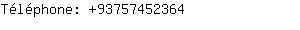 Téléphone: 9375745....