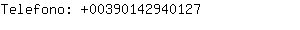 Telefono: 0039014294....