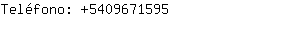 Teléfono: 540967....