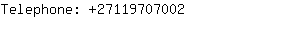 Telephone: 2711970....