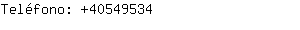 Teléfono: 4054....