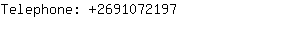 Telephone: 269107....