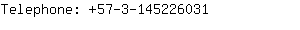 Telephone: 57-3-14522....