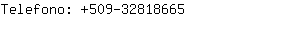 Telefono: 509-3281....
