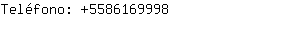 Teléfono: 558616....