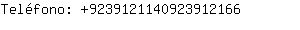 Telfono: 923912114092391....