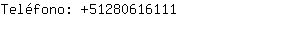 Teléfono: 5128061....