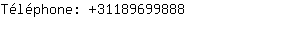Téléphone: 3118969....