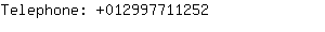Telephone: 01299771....