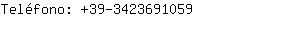 Teléfono: 39-342369....