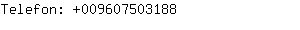 Telefon: 00960750....