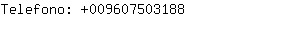 Telefono: 00960750....