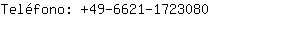 Telfono: 49-6621-172....