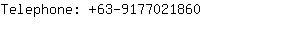 Telephone: 63-917702....