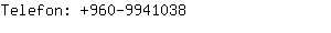 Telefon: 960-994....
