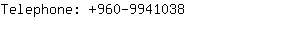 Telephone: 960-994....