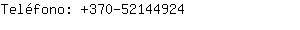 Teléfono: 370-5214....
