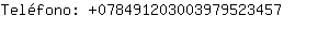 Telfono: 07849120300397952....