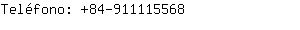 Teléfono: 84-91111....
