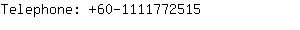 Telephone: 60-111177....