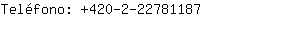 Teléfono: 420-2-2278....