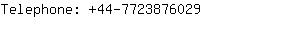 Telephone: 44-772387....