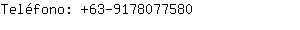 Teléfono: 63-917807....