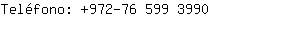 Teléfono: 972-76 599 ....